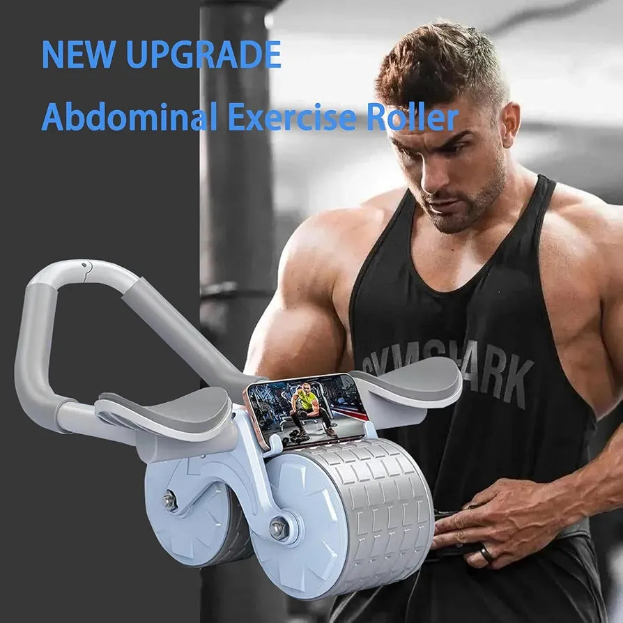 6D Abs Roller Workout Abdominal Exercise Rollers, Automatic Rebound Abdominal Wheel, Fitness Roller Exercise Wheel Workout Trainer Gym Home Fitness Equipment Roller Arms Back 
