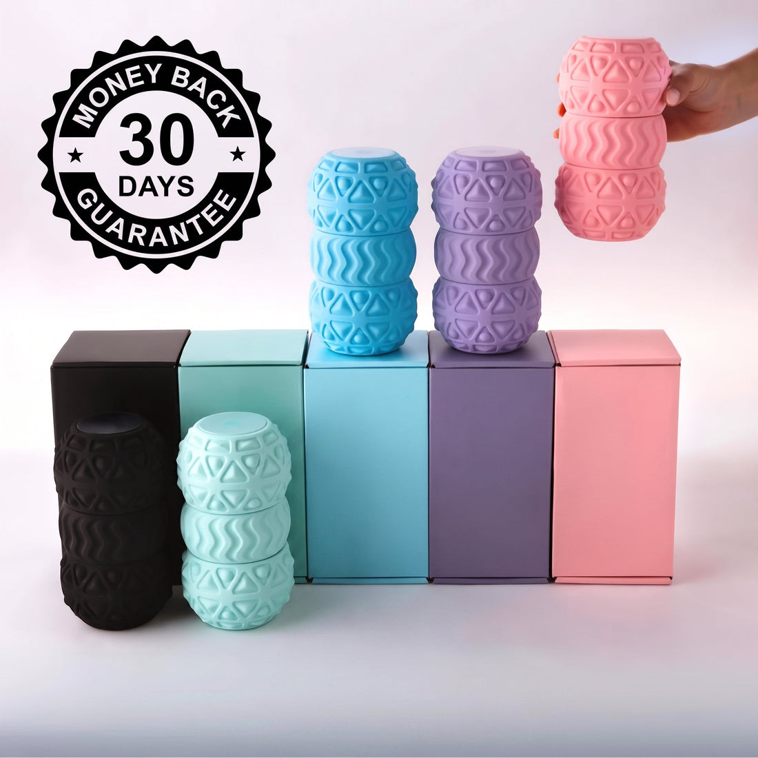 Deep Tissue Vibrating Massage Roller – 4 Speed Muscle Recovery & Pain Relief