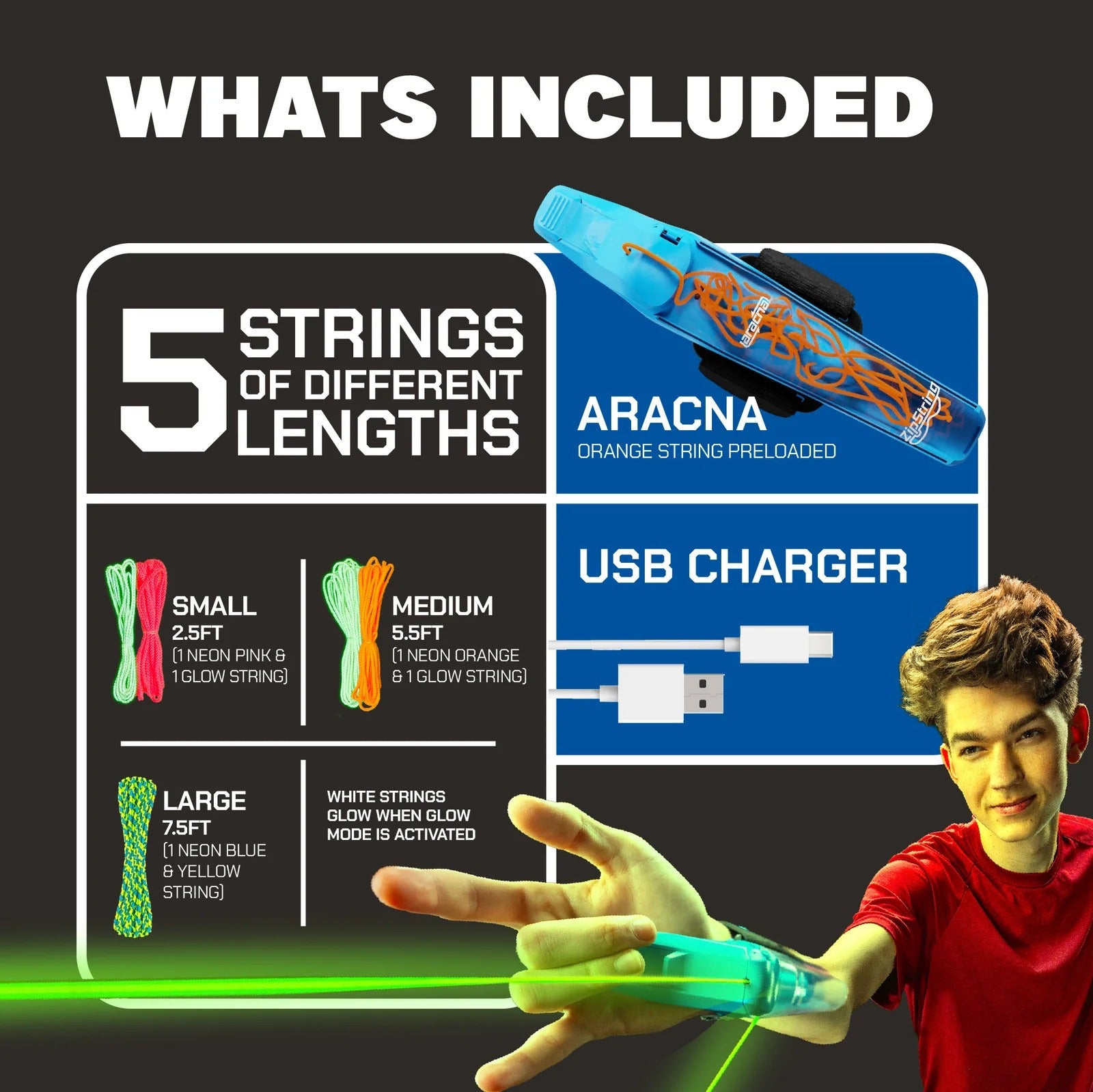 ZipString® USB-C Rechargeable Electric String Launcher