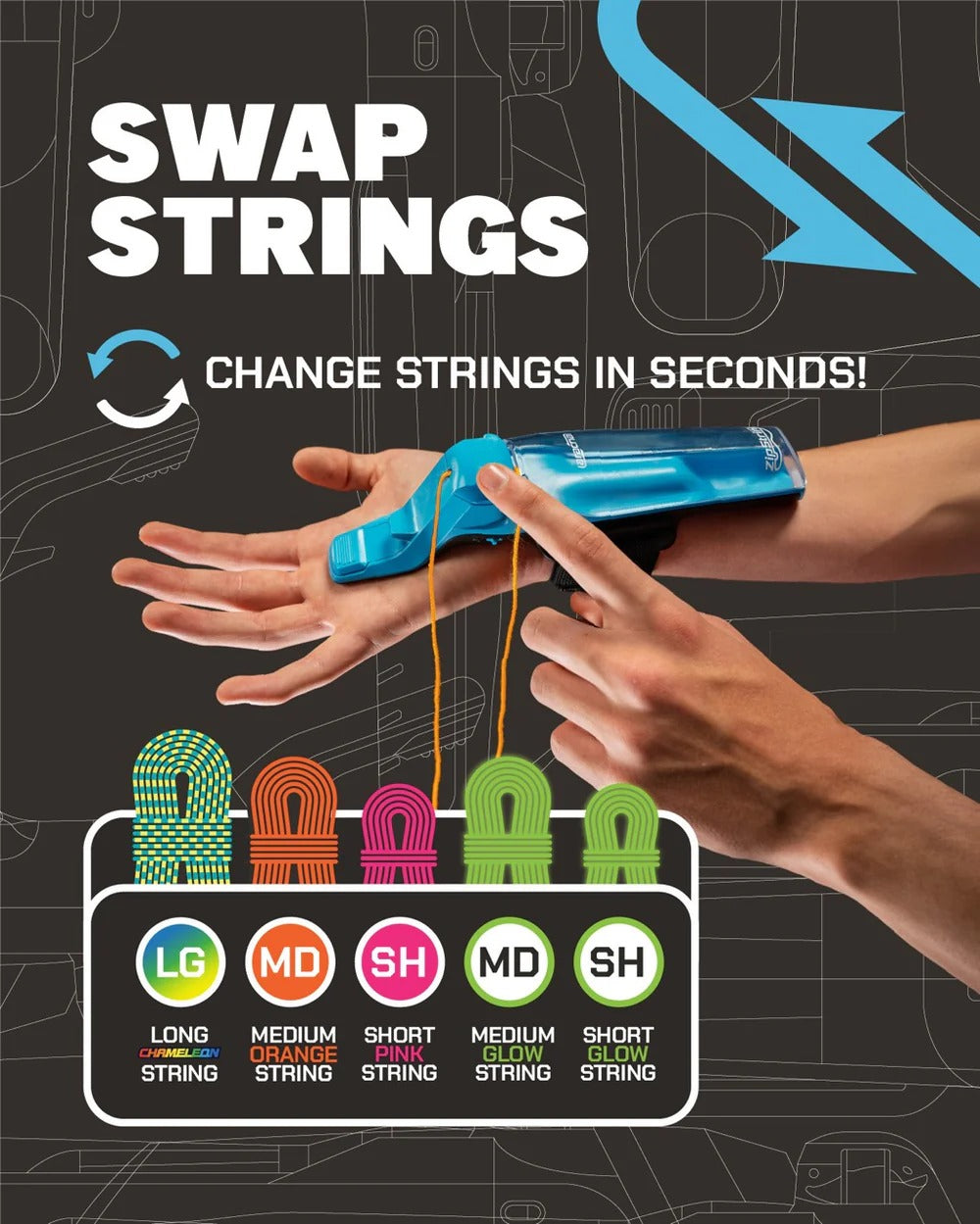 ZipString® USB-C Rechargeable Electric String Launcher